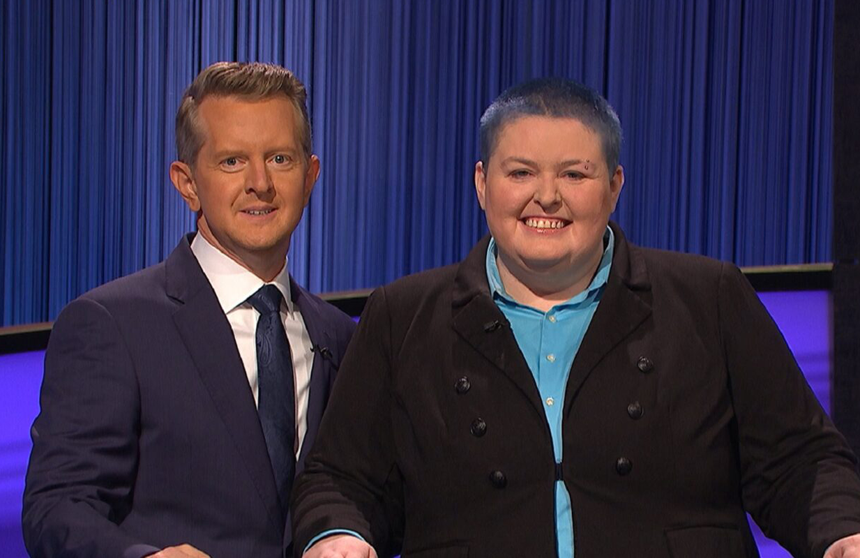 Ken Jennings and Rowan Ward. (Photo: Jeopardy!/Twitter)