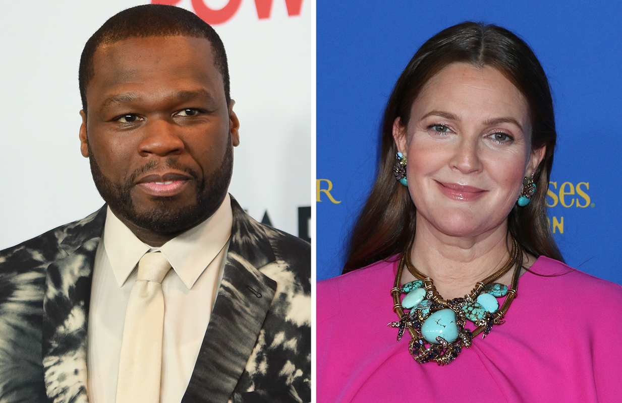 50 Cent and Drew Barrymore. (Photos: Everett Collection)