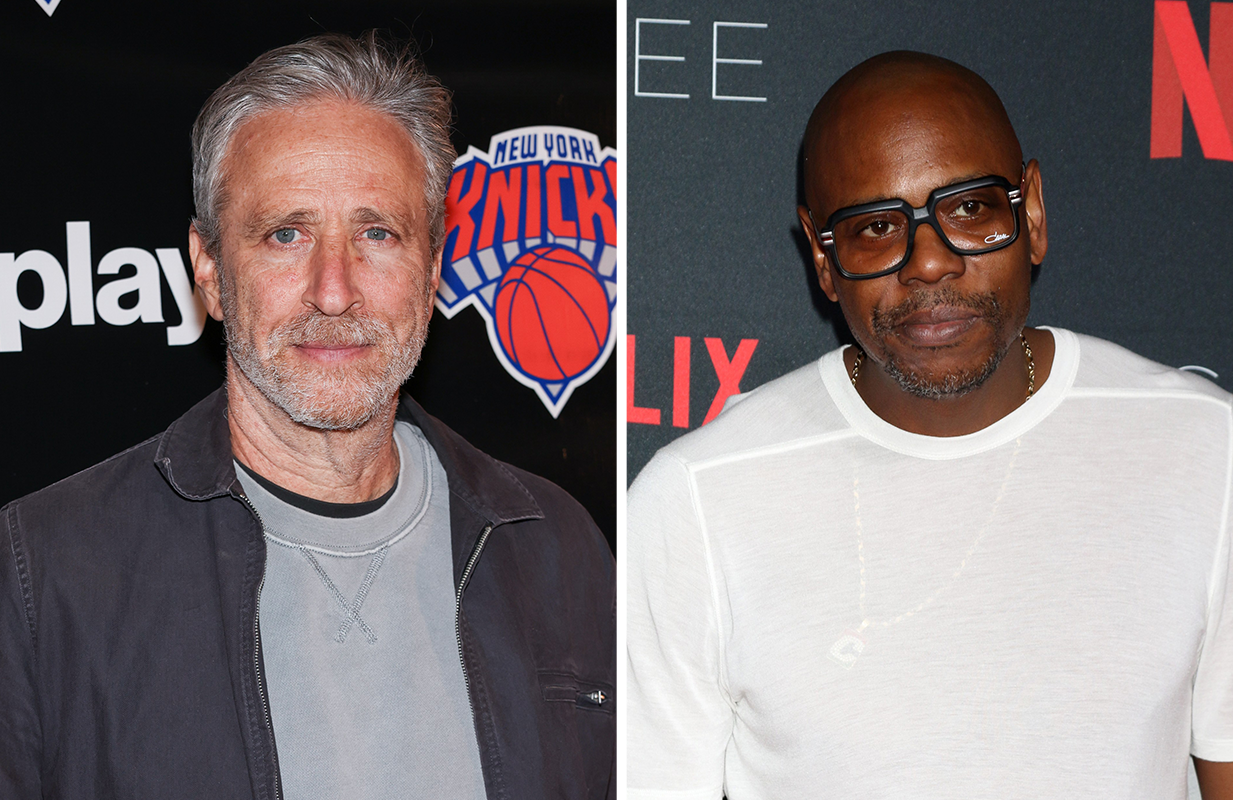 Jon Stewart, Dave Chappelle. (Photos: Everett Collection)