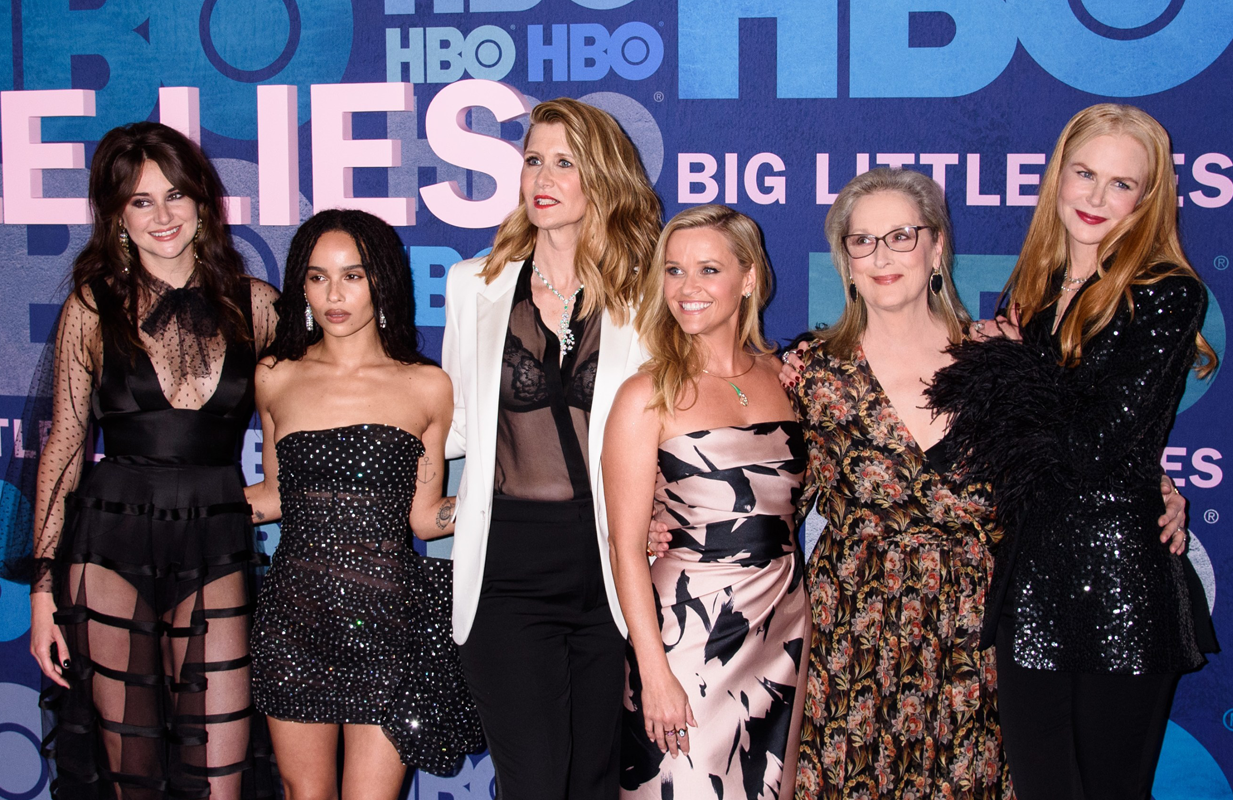 Shailene Woodley, Zoë Kravitz, Laura Dern, Reese Witherspoon, Meryl Streep, and Nicole Kidman. (Photo: Everett Collection)