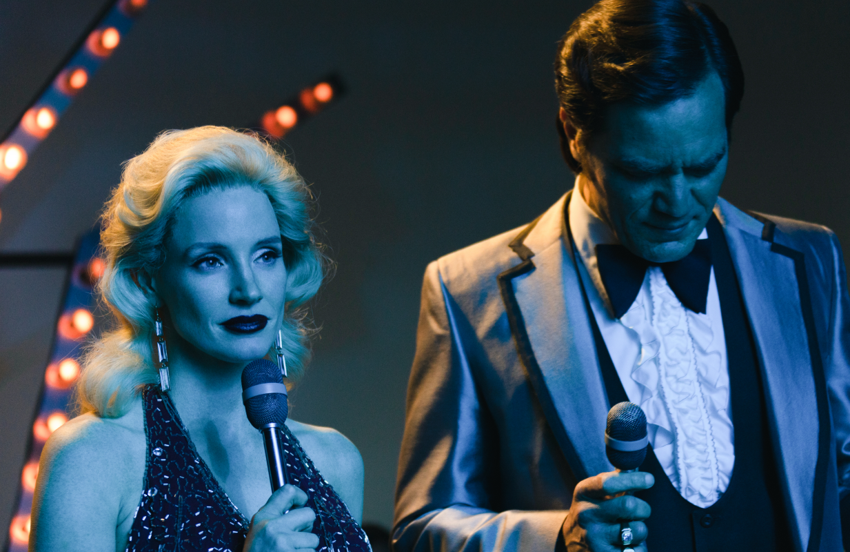 Jessica Chastain and Michael Shannon in George &amp; Tammy (Photo: Dana Hawley/Showtime)
