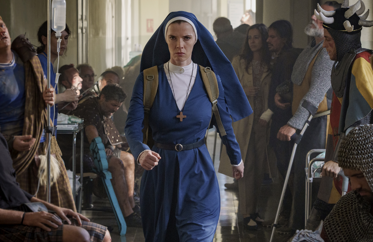 Betty Gilpin in Mrs. Davis. (Photo: Peacock) 