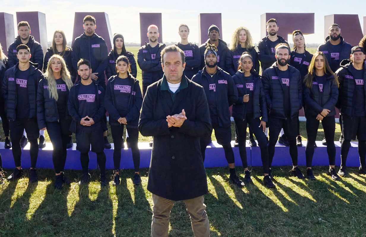 TJ Lavin and the cast of The Challenge (MTV)