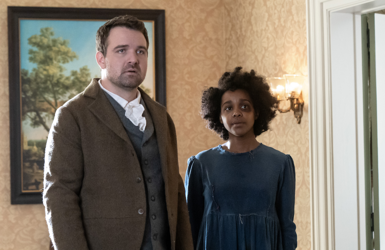 Micah Stock and Mallori Johnson in Kindred (Photo: Tina Rowden/FX)