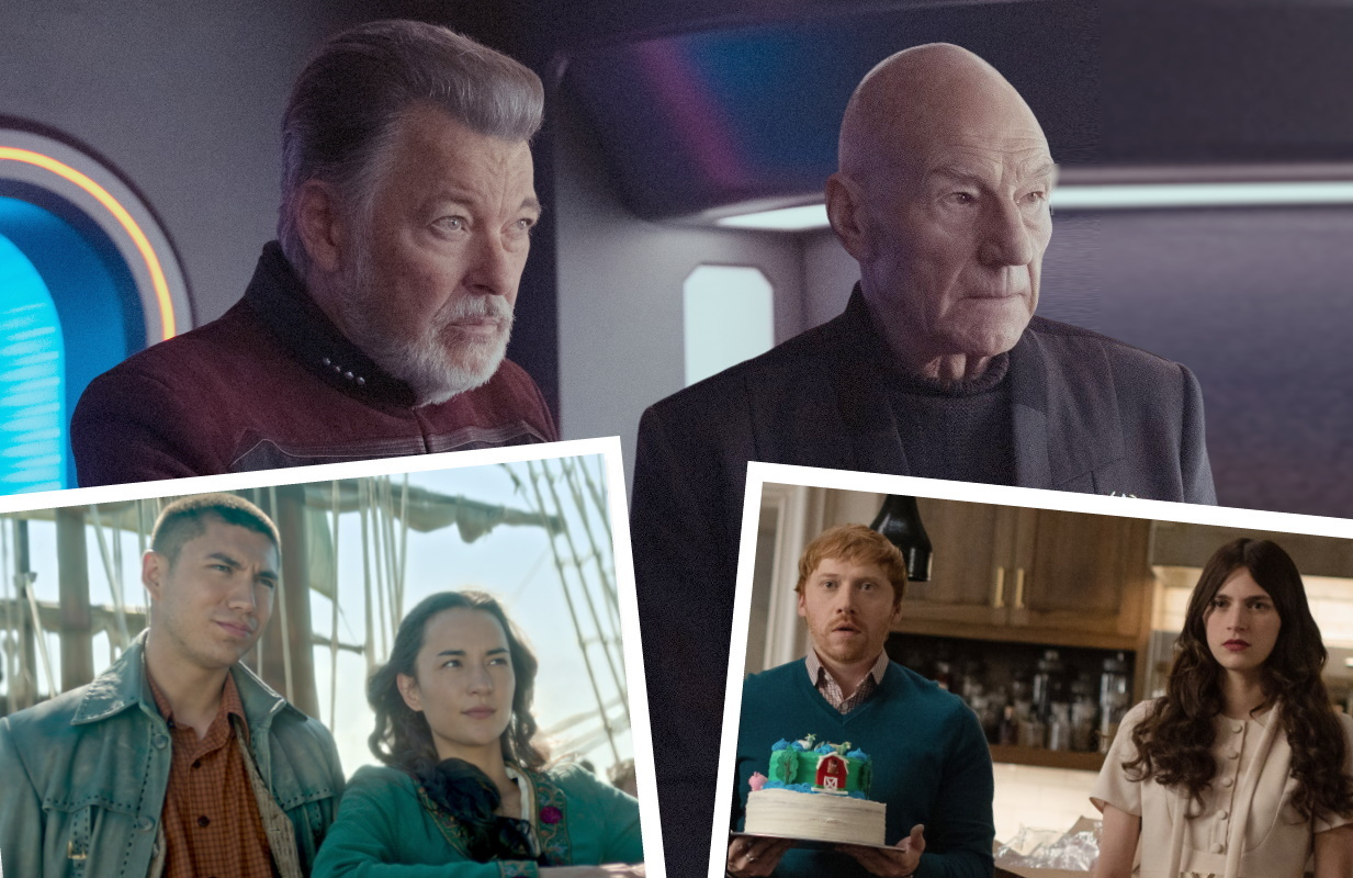 Star Trek: Picard, Shadow and Bone, Servant (Photos: Paramount+/Netflix/Apple TV+; Primetimer graphic)