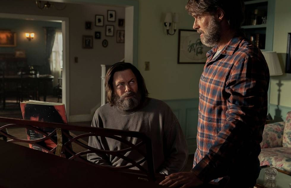 Nick Offerman and Murray Bartlett in The Last of Us (photo: Liane Hentscher/HBO)