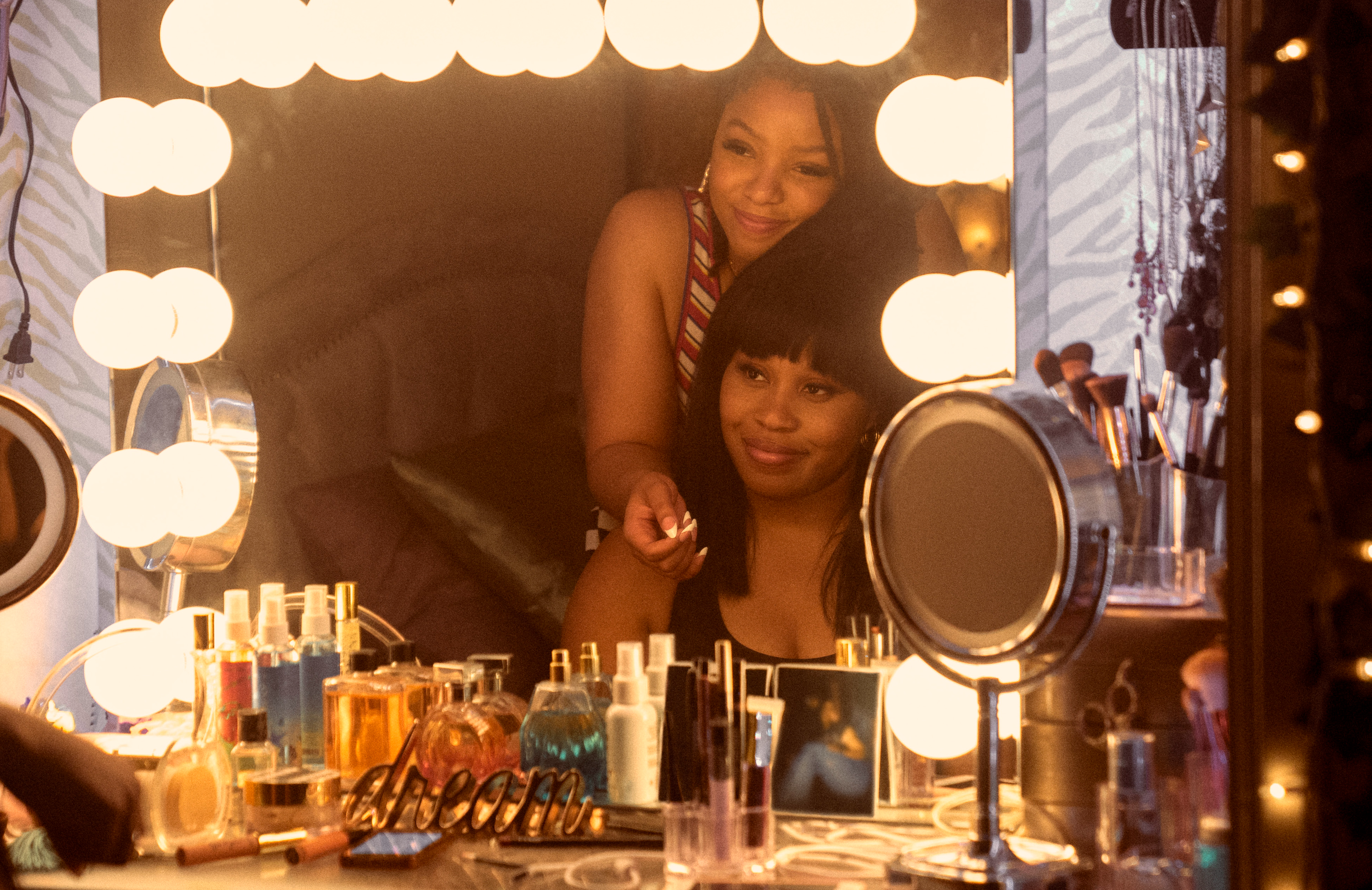 Chloe Bailey and Dominique Fishback in Swarm (photo: Warrick Page/Prime Video)