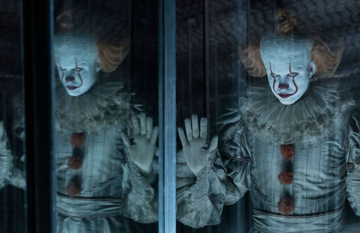 Bill Skarsgard as Pennywise in It, Chapter Two (photo: Everett Collection)