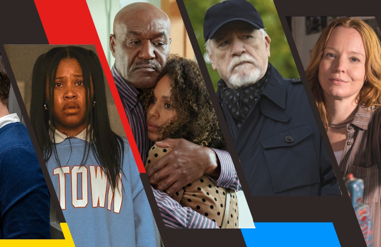 Swarm, Unprisoned, Succession, and Yellowjackets (Photos: Prime Video/Hulu/HBO/Showtime; Primetimer graphic)