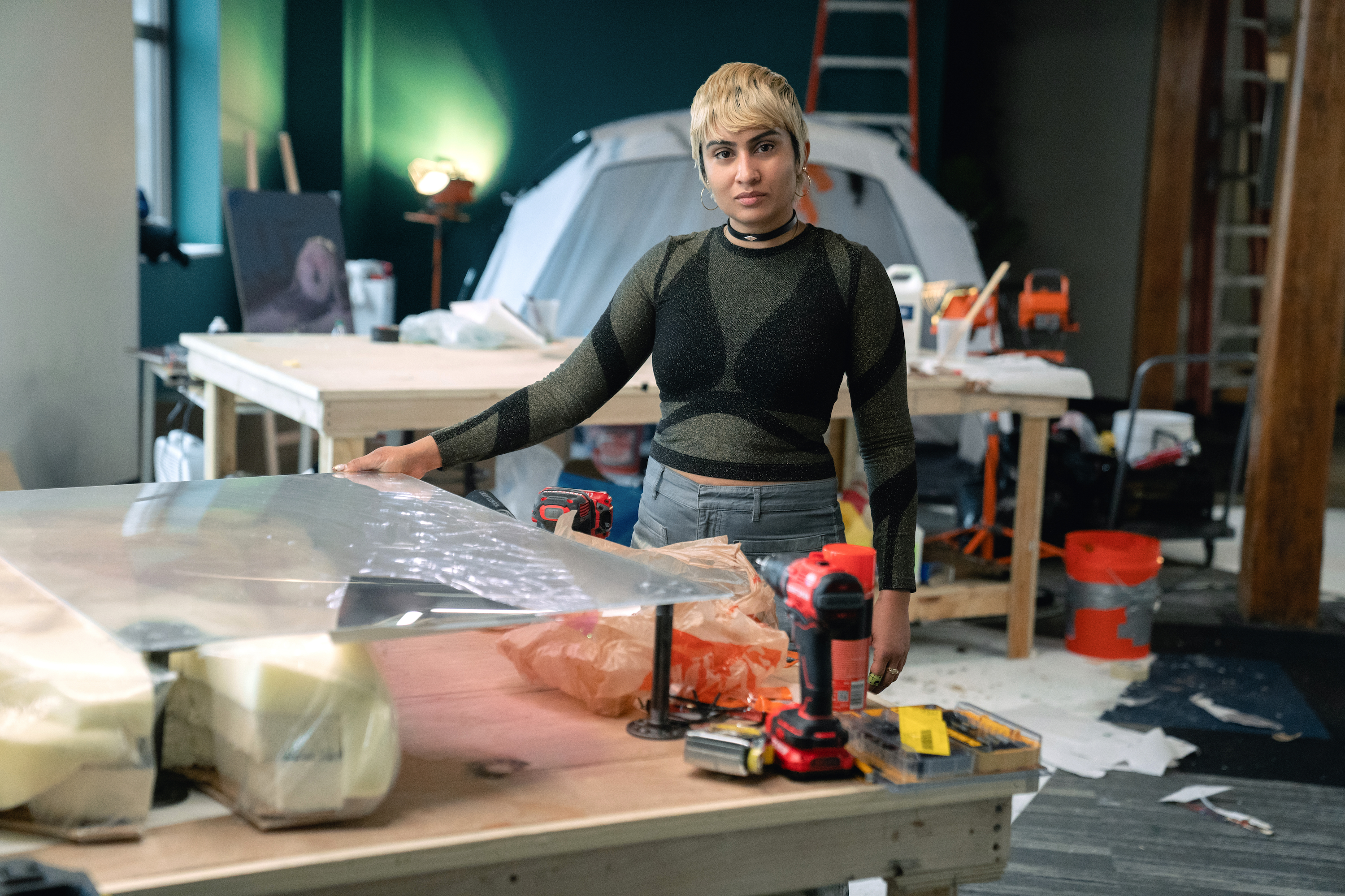 Baseera Khan, a competitor on The Exhibit: Finding the Next Great Artist (Photo: MTV)