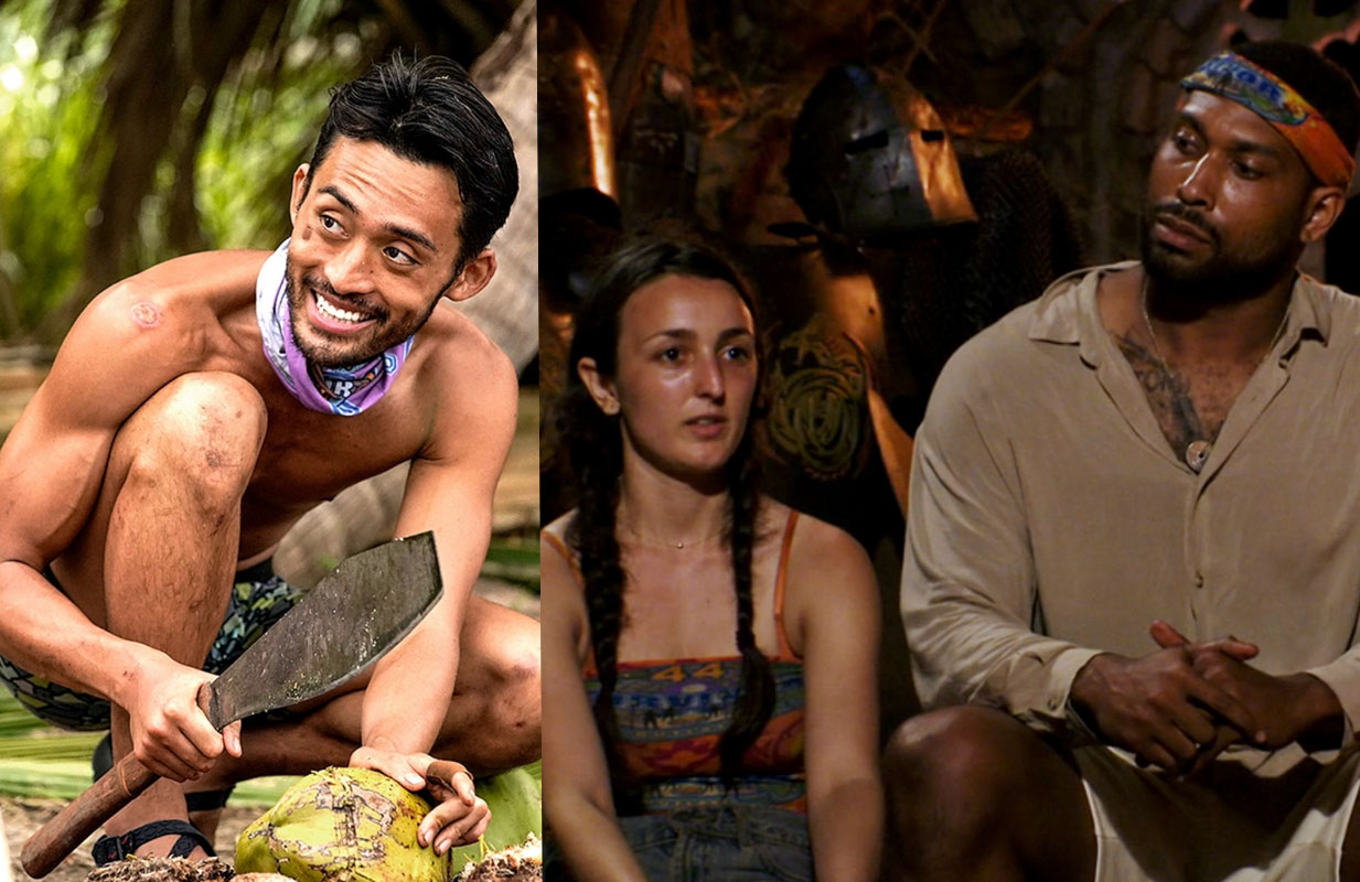 Hai Giang, Maddy Pomilla, Brandon Cottom on Survivor (photo: CBS)