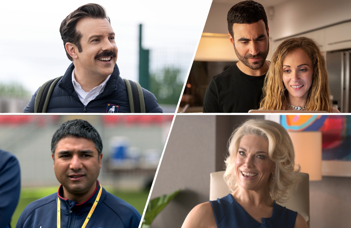 The AFC Richmond squad returns in Ted Lasso Season 3. (Photos: Apple TV+; Primetimer graphic)