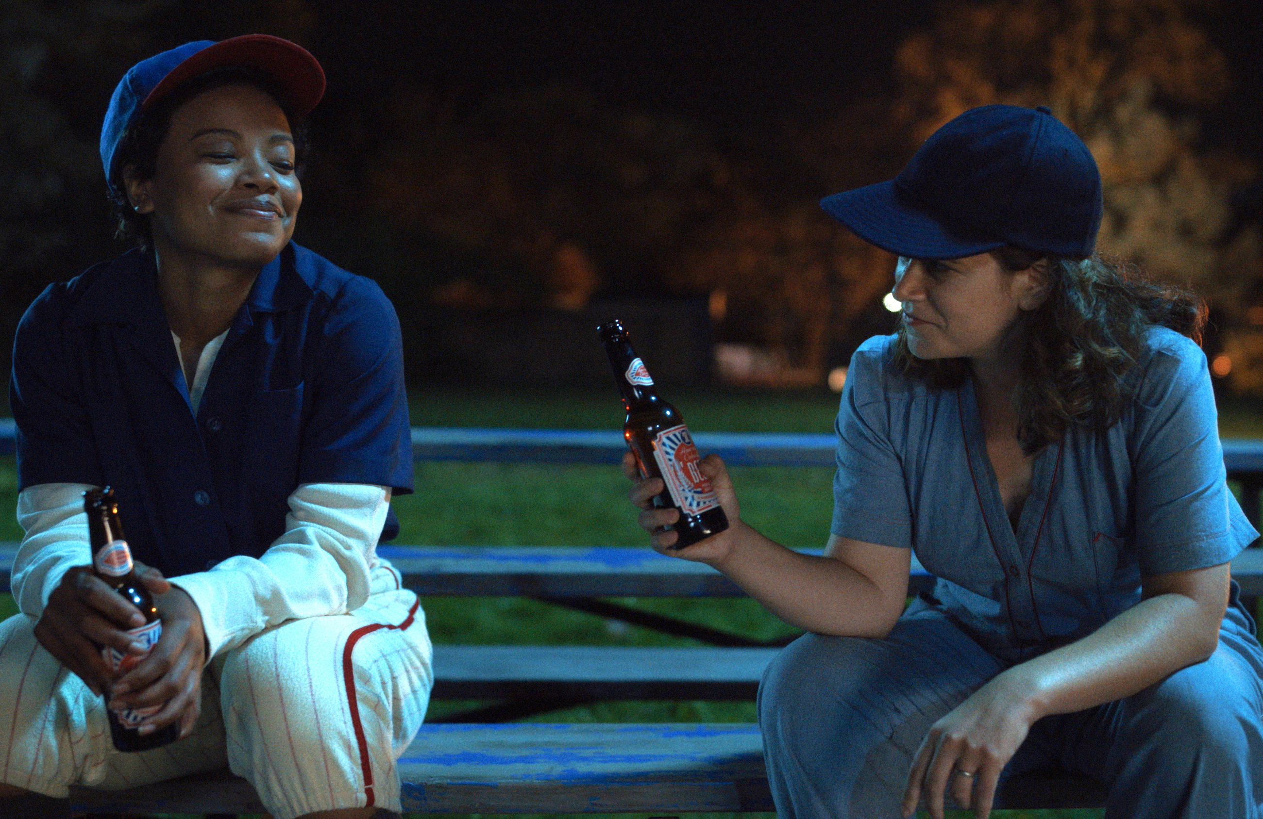 Chanté Adams and Abbi Jacobson in A League of Their Own (Photo: Prime Video)