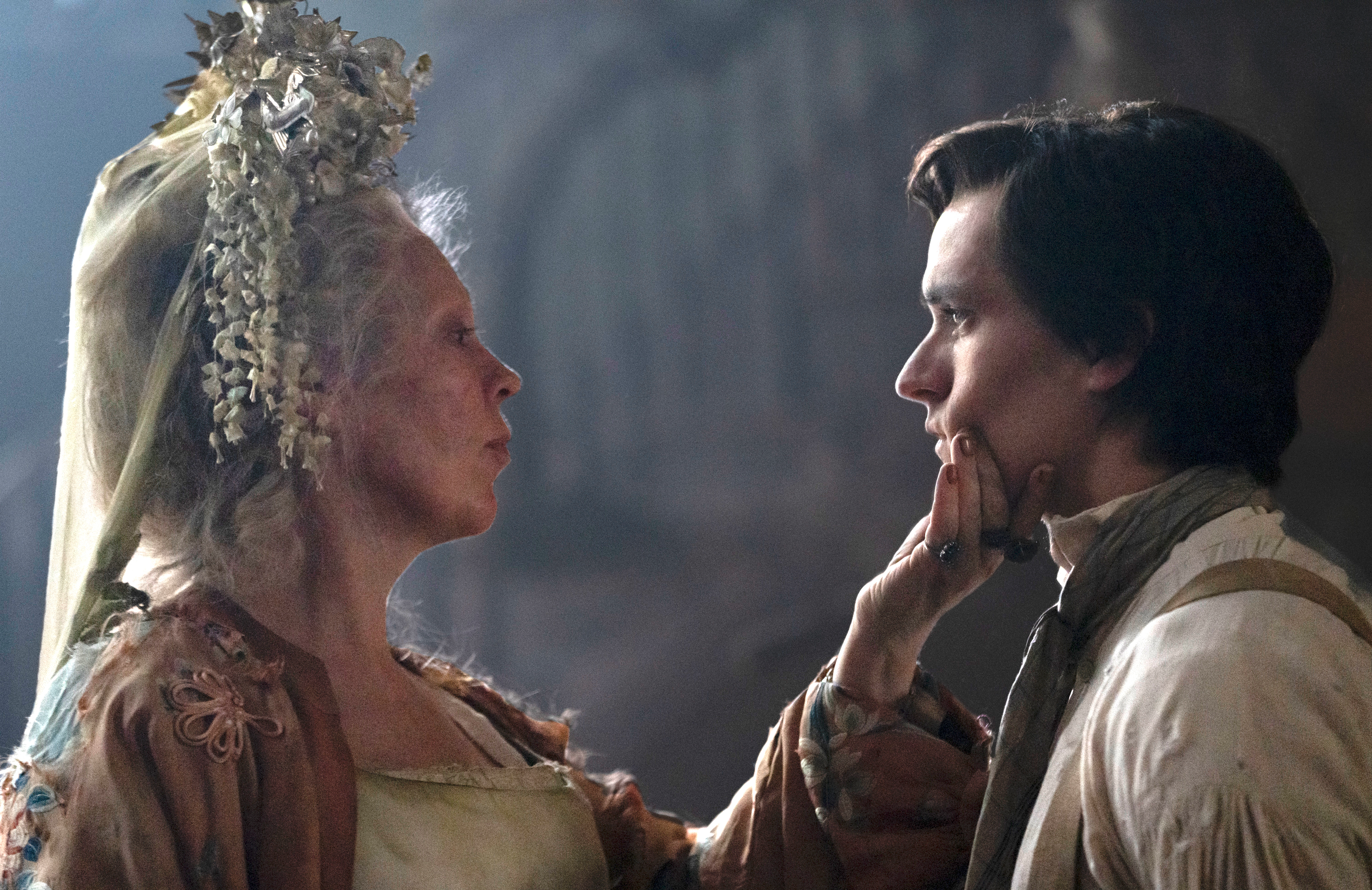 Olivia Colman and Fionn Whitehead in Great Expectations (Photo: Miya Mizuno/FX)