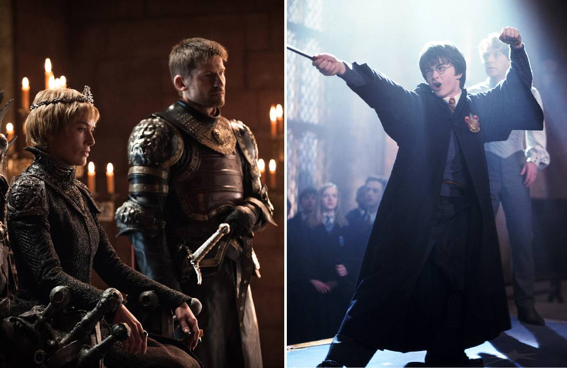 Max is banking on more Game of Thrones and Harry Potter to entice subscribers. (Photo: Helen Sloan/courtesy of HBO; Warner Brothers/courtesy Everett Collection)