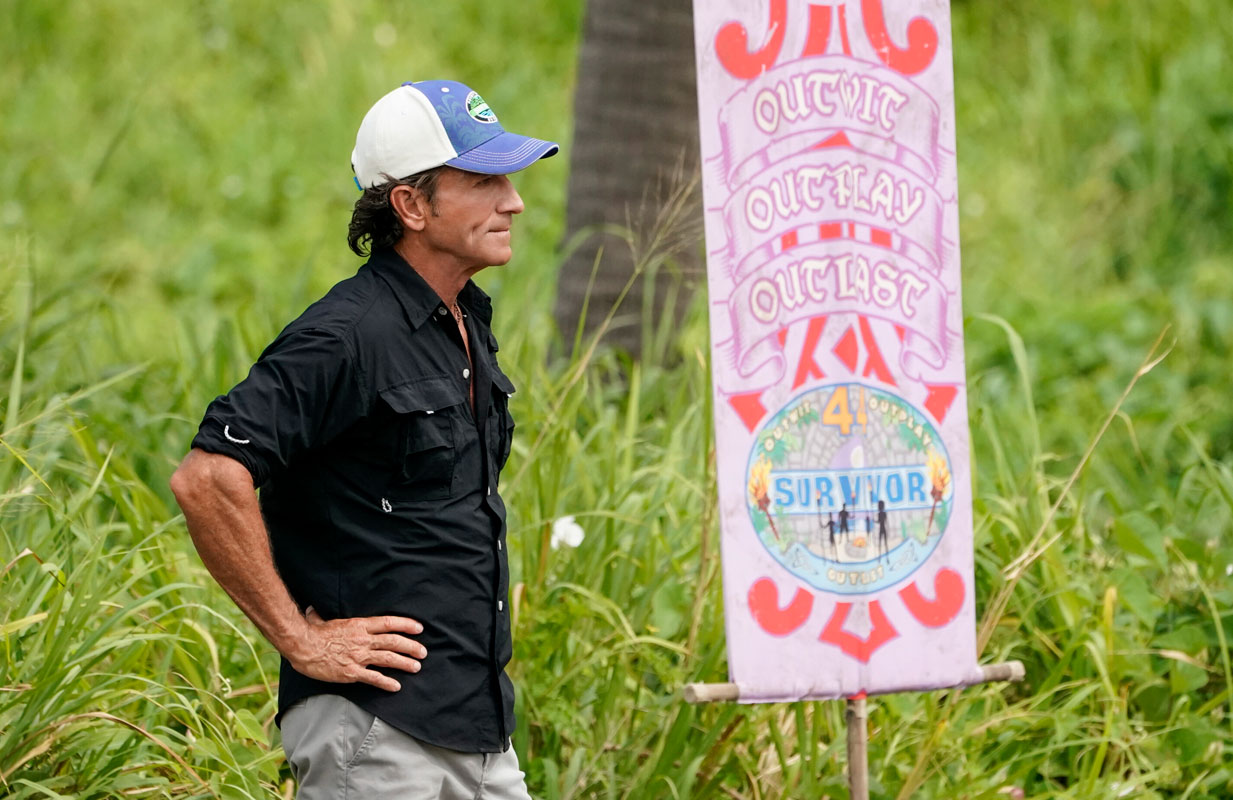 Jeff Probst on Survivor (photo: Robert Voets/CBS)
