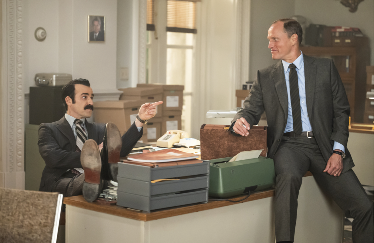 Justin Theroux and Woody Harrelson in White House Plumbers (Photo: Phil Caruso/HBO)