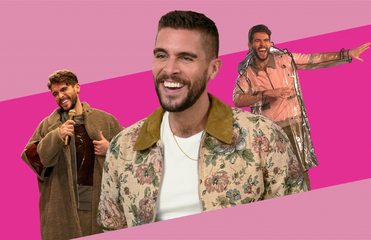 Josh Segarra as Lance Arroyo in The Other Two (Photo: HBO Max; Primetimer graphic)
