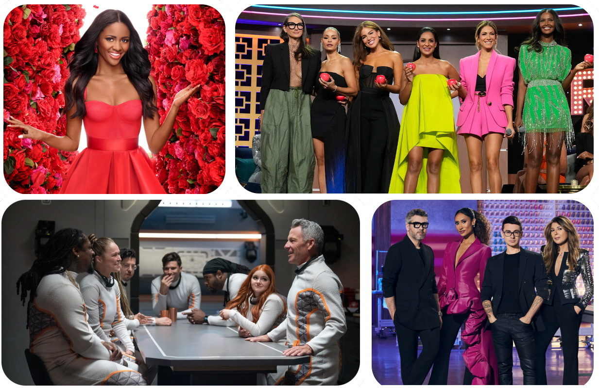 The Bachelorette, The Real Housewives of New York City, Stars on Mars, and Project Runway premiere this summer. (Photo: ABC; Jordan Littlejohn (NBCUniversal); Brook Rushton/FOX; Ramona Rosales/Bravo; Primetimer graphic)