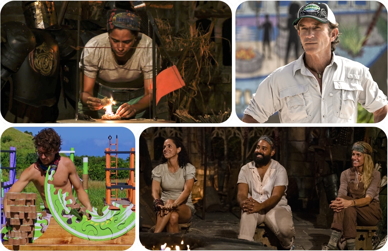 Heidi Lagares-Greenblatt, Jeff Probst, Yam Yam Arocho (Photo: CBS)