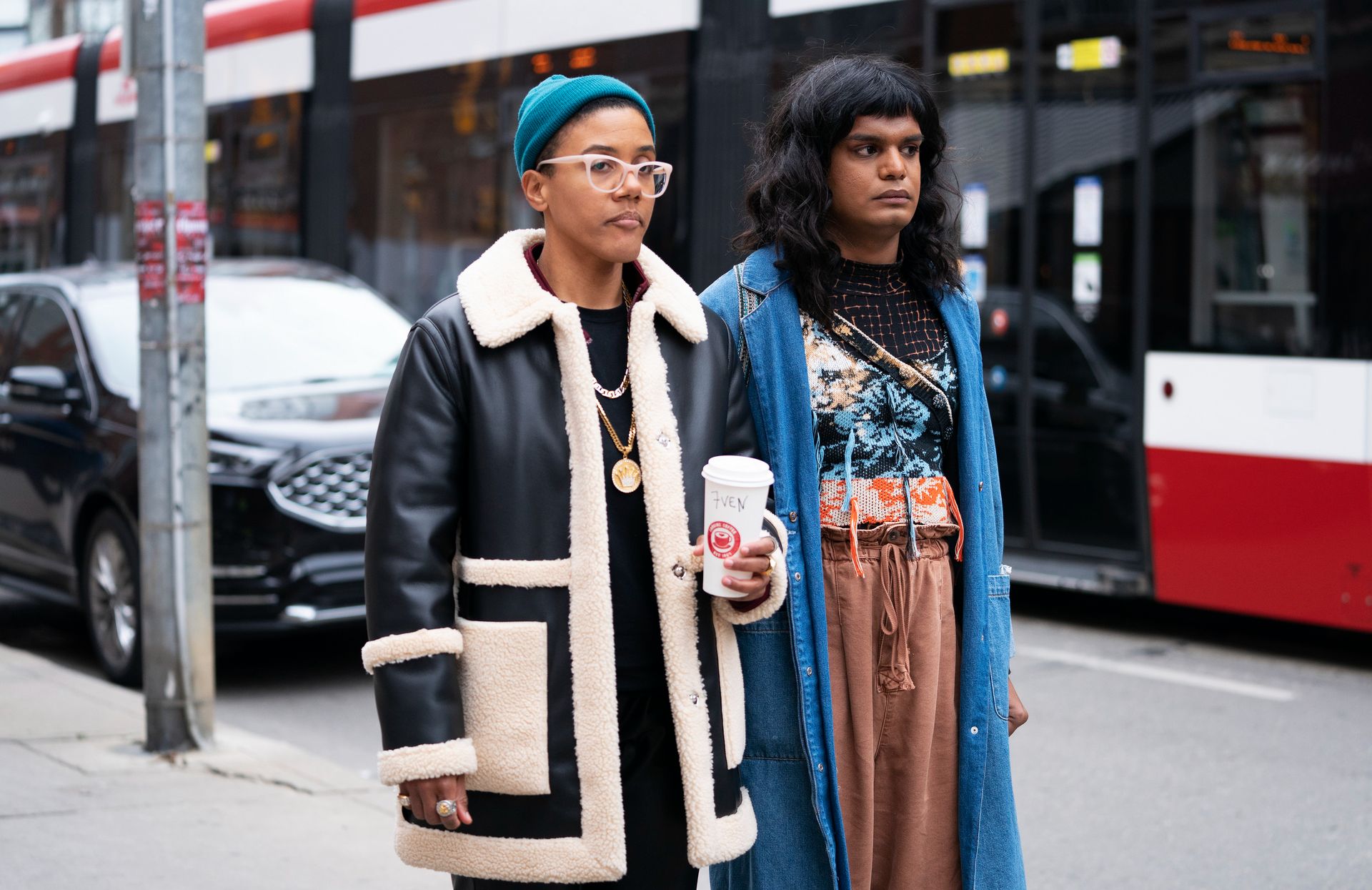 Amanda Cordner and Bilal Baig in Sort Of (Photo: Max)