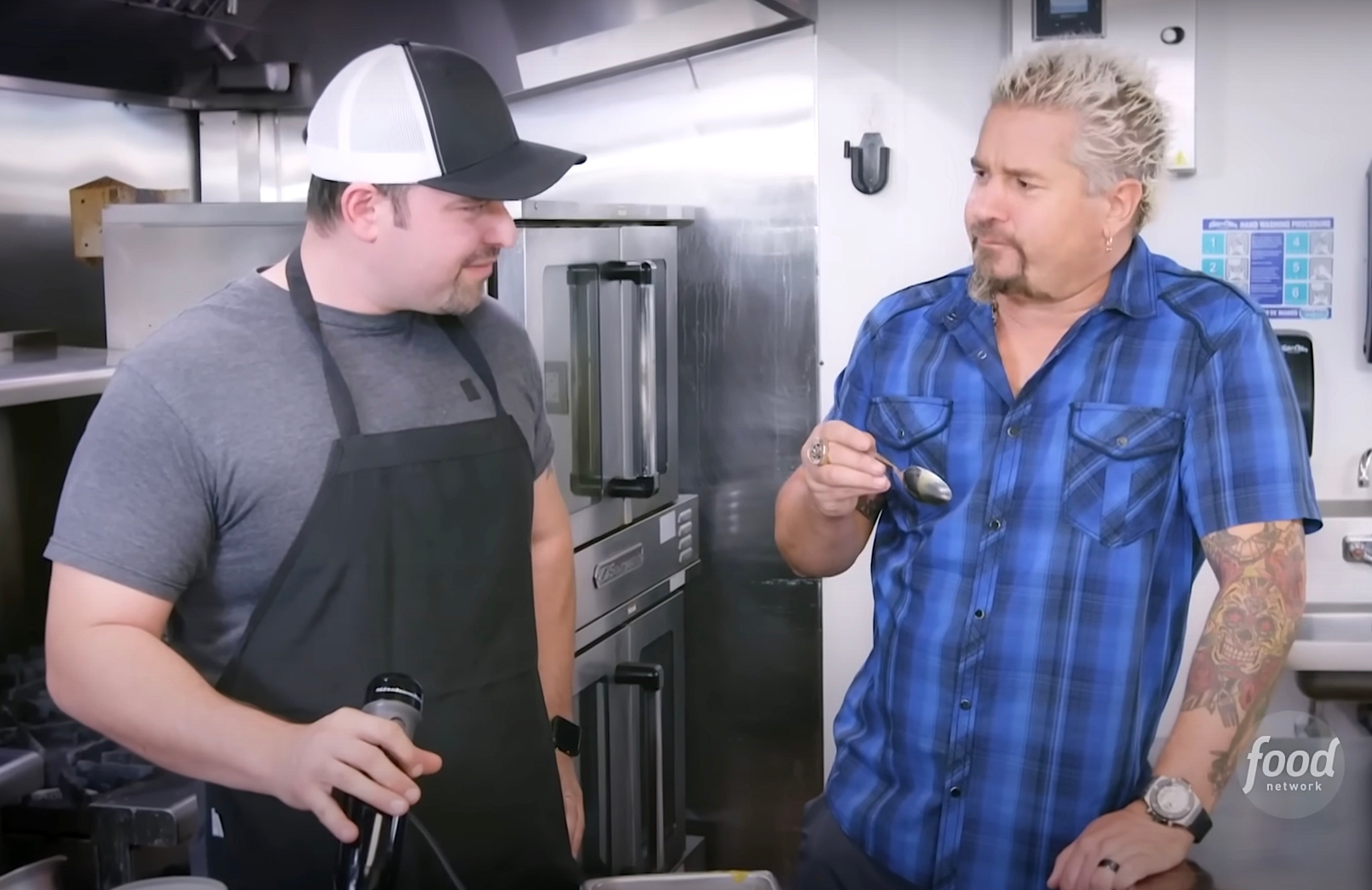 Guy Fieri on Diners, Drive-Ins and Dives (Photo: Food Network)