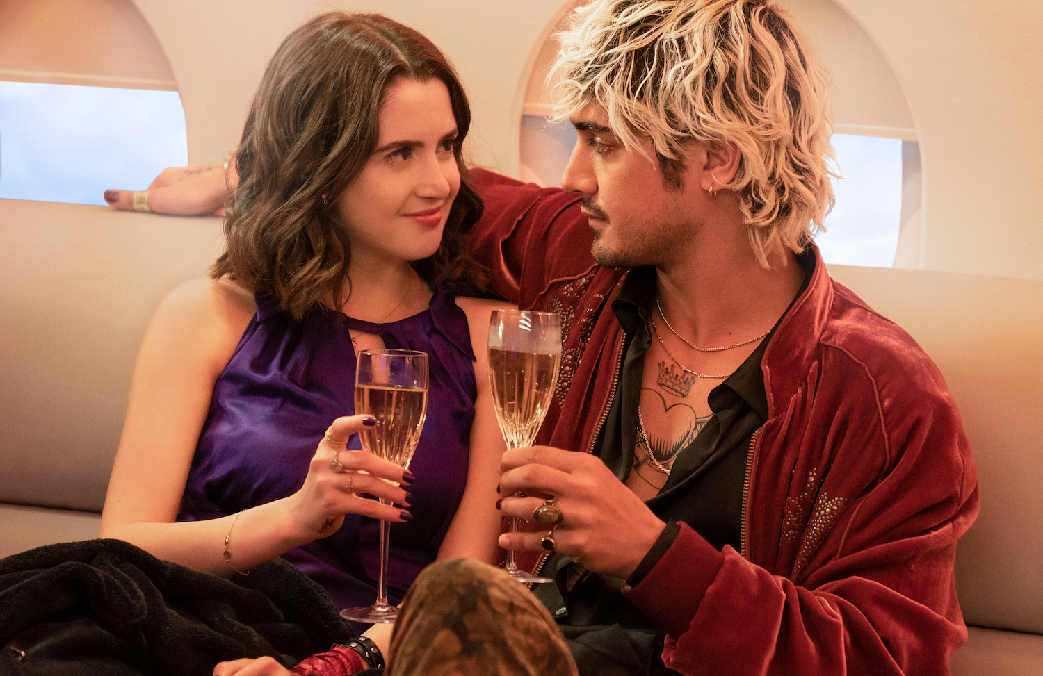 Laura Marano and Avan Jogia in Choose Love. (Photo: Nicola Dove/Netflix)
