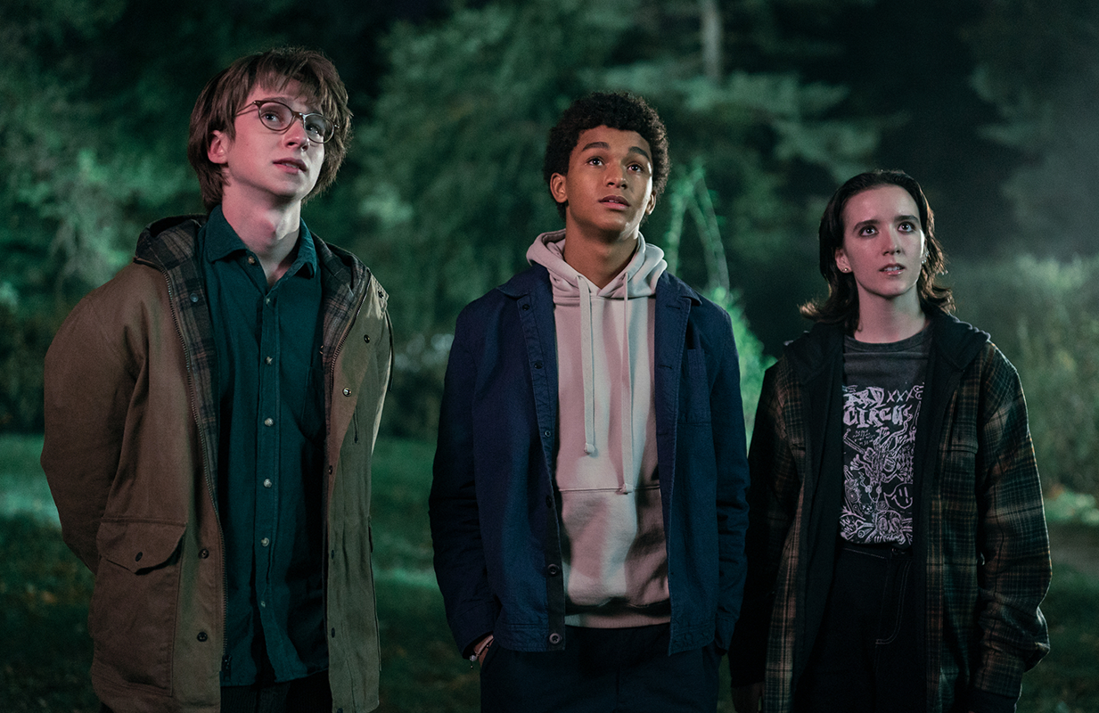 Adrian Greensmith, Jaden Michael, and Abby Corrigan in Harlan Coben's Shelter (Photo: Michael Parmelee/Prime Video) 