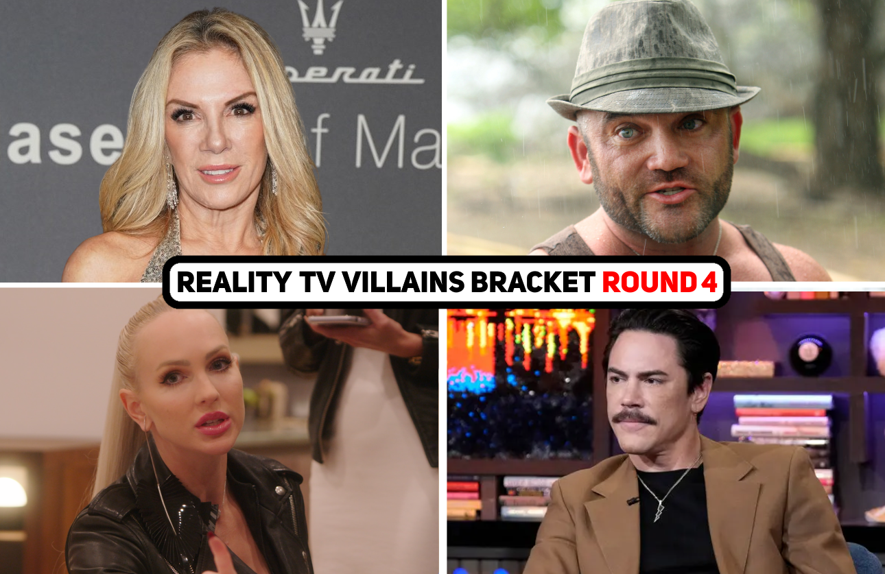 Ramona Singer, Russell Hantz, Christine Quinn, and Tom Sandoval. (Photos: Everett Collection/Bravo/CBS; Primetimer graphic)