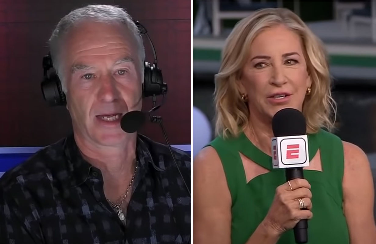 John McEnroe, Chrissie Evert (Photo: ESPN)