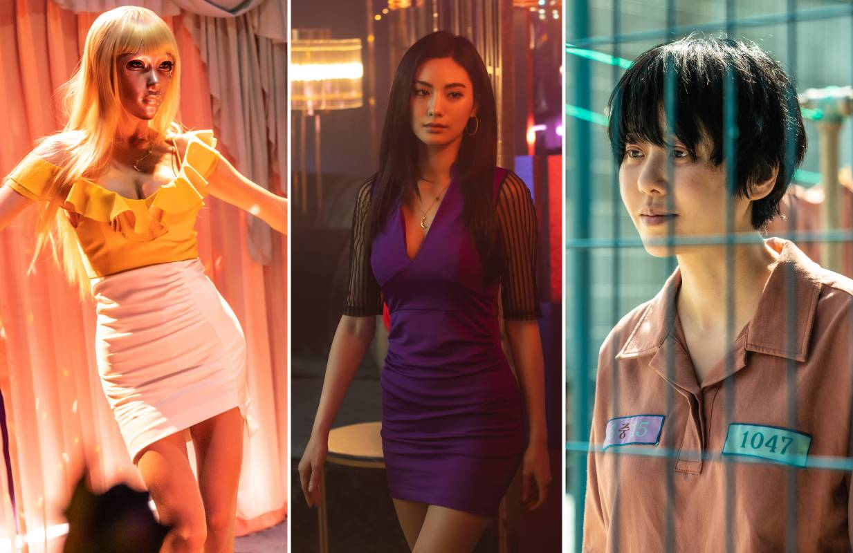 Lee Han-Byeol, Nana, and Go Hyun-Jung in Mask Girl (Photos: Jun Hea-sun/Netflix) 