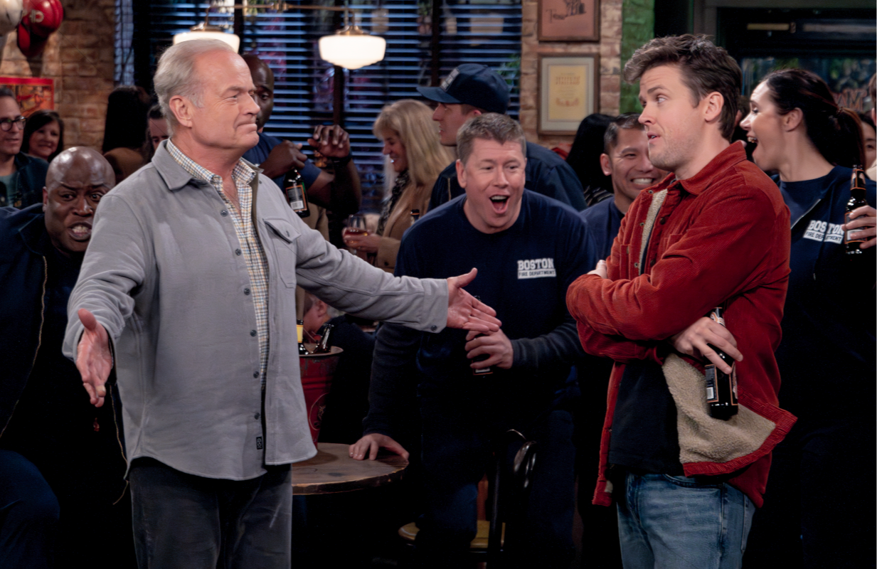 Kelsey Grammer and Jack Cutmore-Scott in Frasier (Photo: Paramount+)