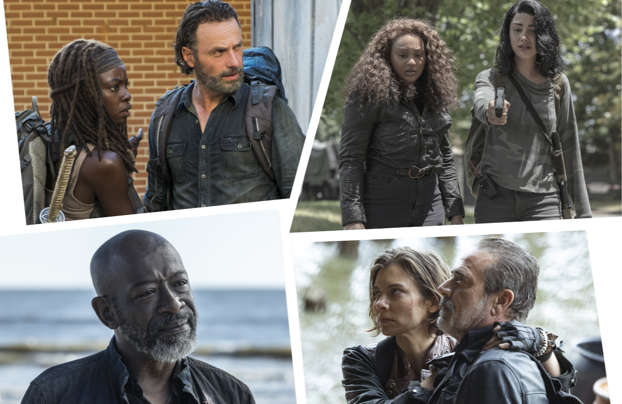 Clockwise: The Walking Dead, The Walking Dead: World Beyond, The Walking Dead: Dead City, Fear the Walking Dead (Photos: AMC)
