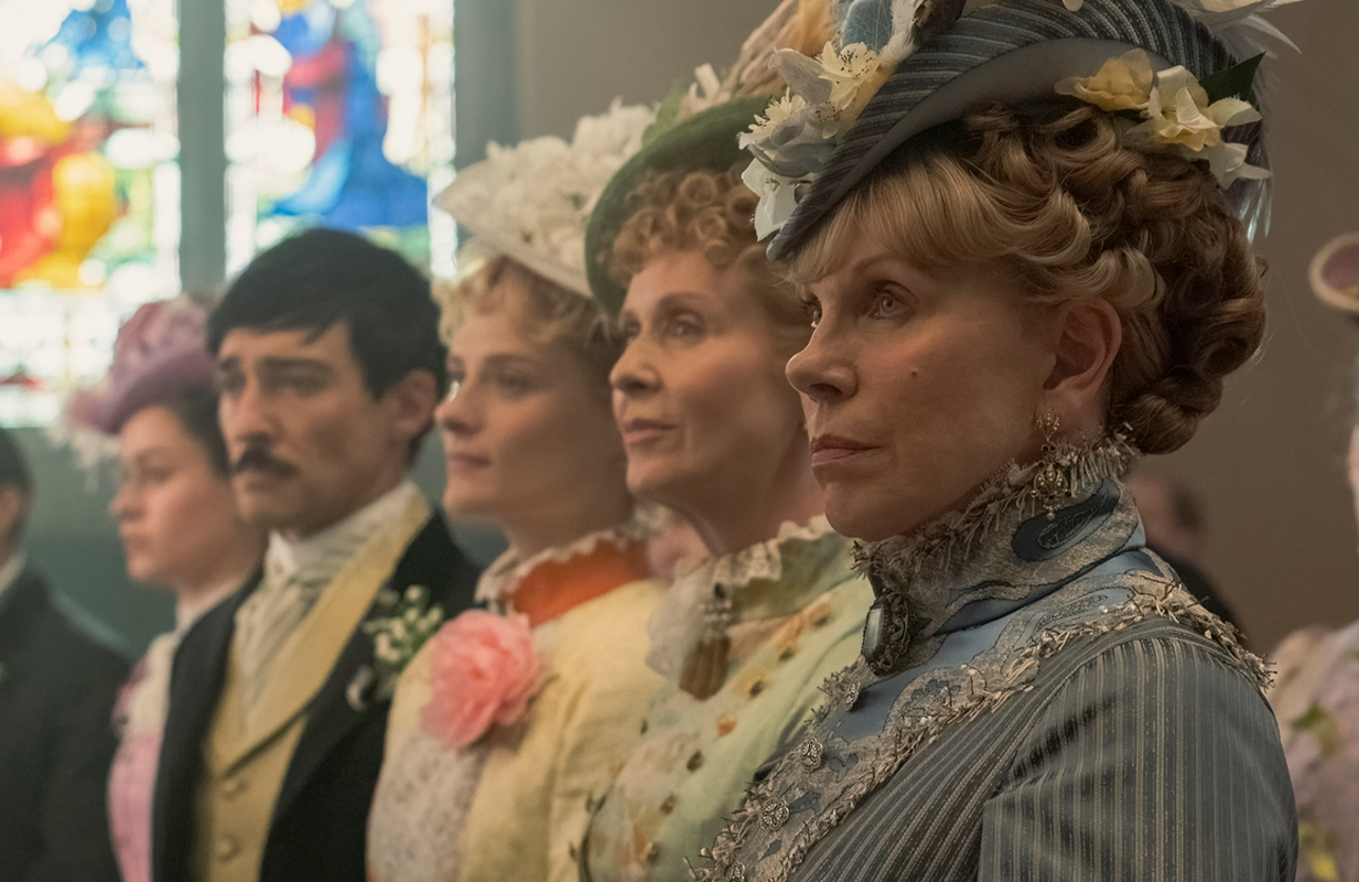 Blake Ritson, Louisa Jacobson, Cynthia Nixon, and Christine Baranski in The Gilded Age (Photo: Barbara Nitke/HBO) 