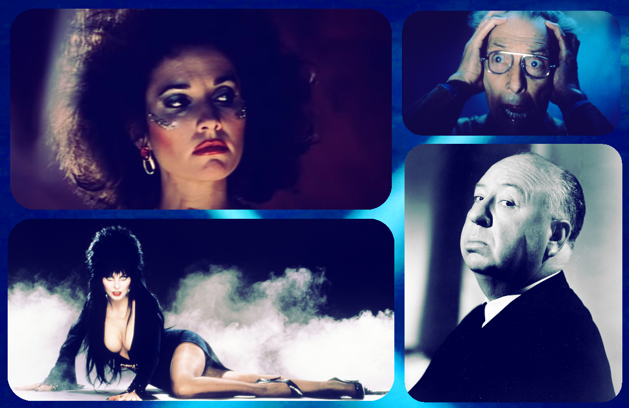 Susan Lucci, Peter Cushing, Elvira, Alfred Hitchcock (Photos: Everett Collection; ABC; Primetimer graphic)