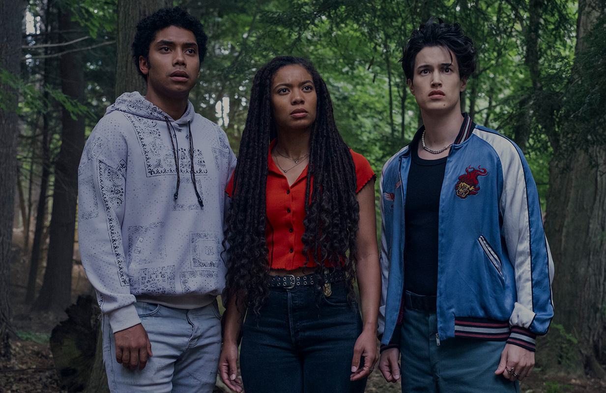 Chance Perdomo, Jaz Sinclair, and Derek Luh in Gen V (Photo: Brooke Palmer/Prime Video)