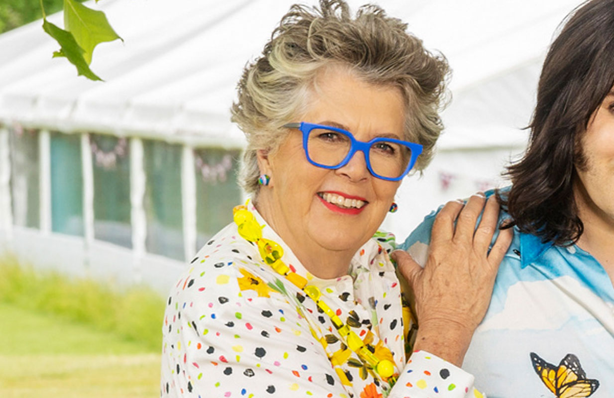Prue Leith on The Great British Baking Show (Photo: Netflix)
