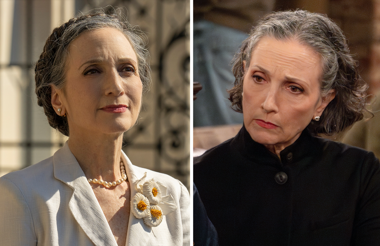 Bebe Neuwirth in Julia (left) and Frasier (right) (Photos: Max/Paramount)