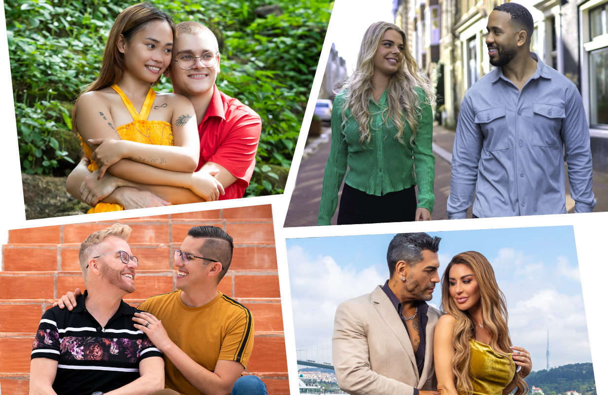 Clockwise: 90 Day's Brandan and Mary; Kirsten and Julio; Sarper and Shekinah; Kenny and Armando (Photos: TLC)