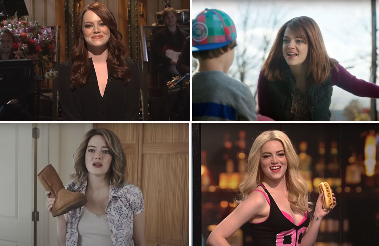 The many faces of Emma Stone on Saturday Night Live (Photos: NBC)