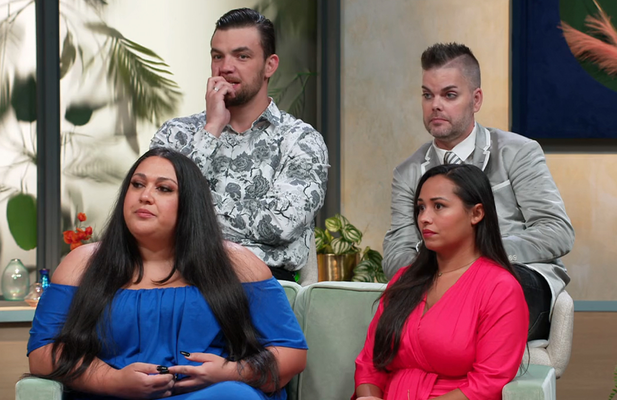 Veterans of 90 Day Fiancé listen as The Other Way Season 5 couples tell all (Image: TLC)