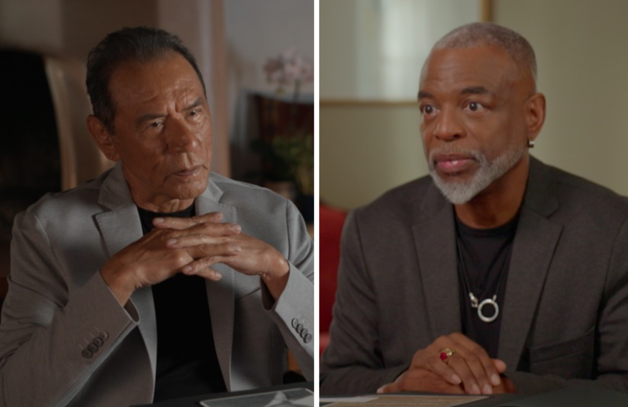 Wes Studi and LeVar Burton in Finding Your Roots (Photos: PBS)