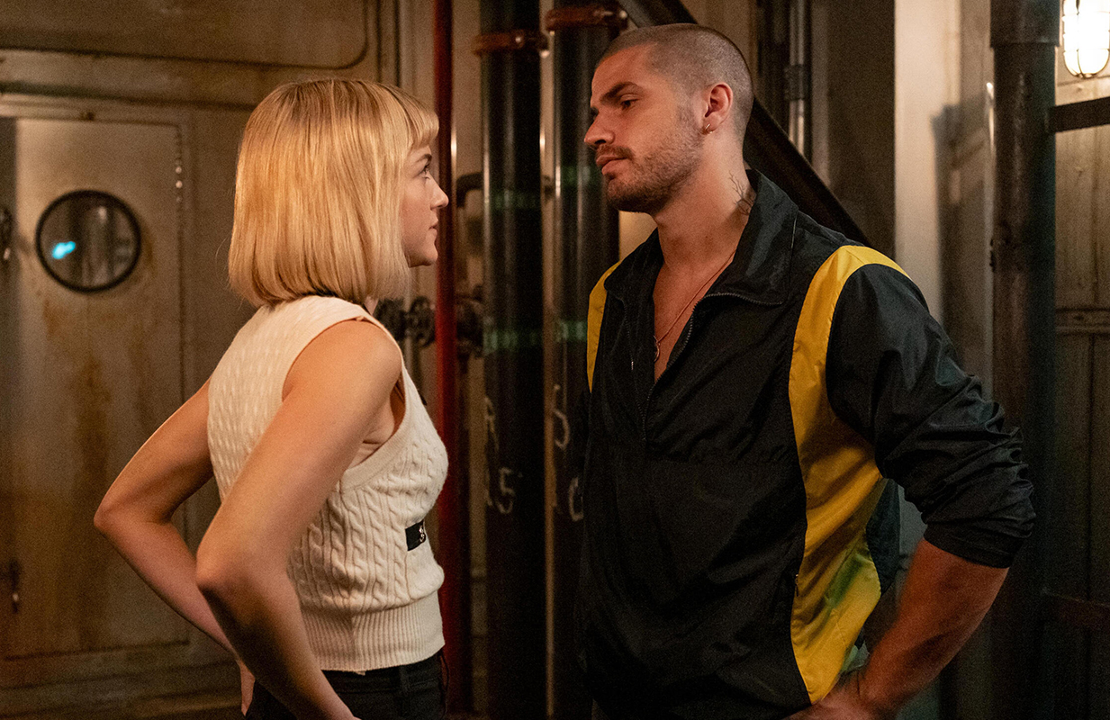 Violett Beane and Hugo Diego Garcia in Death and Other Details (Photo: Hulu)