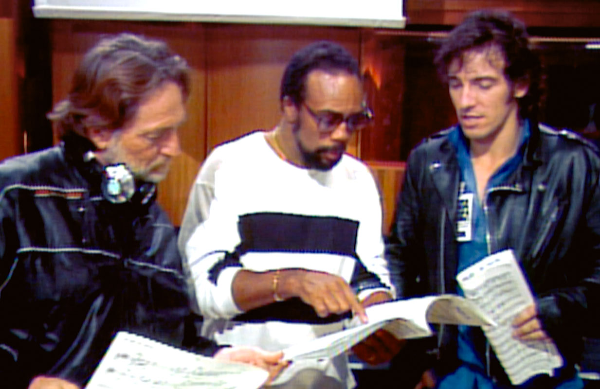 Willie Nelson, Quincy Jones, and Bruce Springsteen in The Greatest Night in Pop (Photo: Netflix)