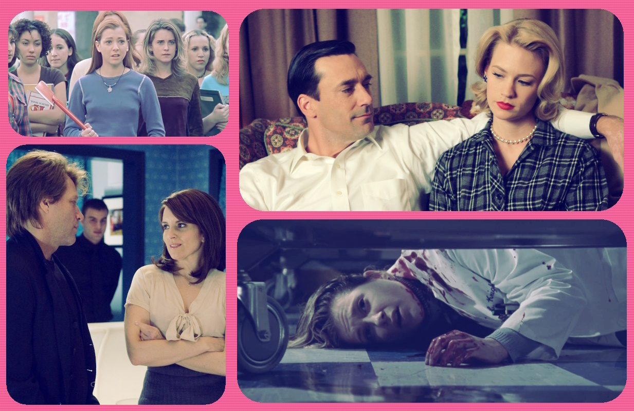 Buffy the Vampire Slayer, Mad Men, 30 Rock, ER (photo: The WB, AMC, NBC)