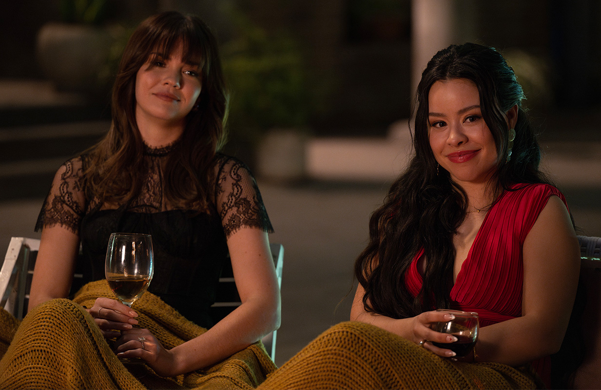 Maia Mitchell and Cierra Ramirez in Good Trouble (Photo: Disney/Carlos Lopez-Calleja)