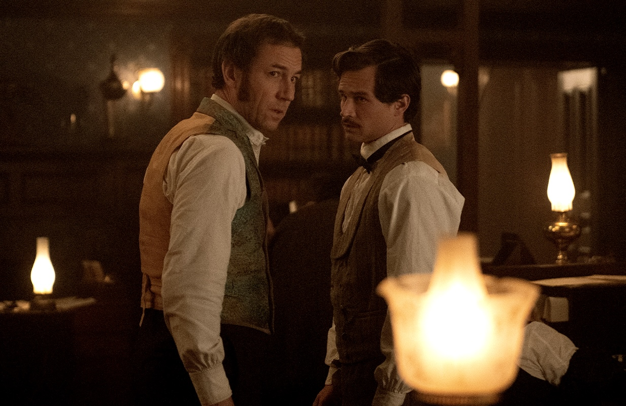 Tobias Menzies and Brandon Flynn in Manhunt (Photo: Apple TV+)