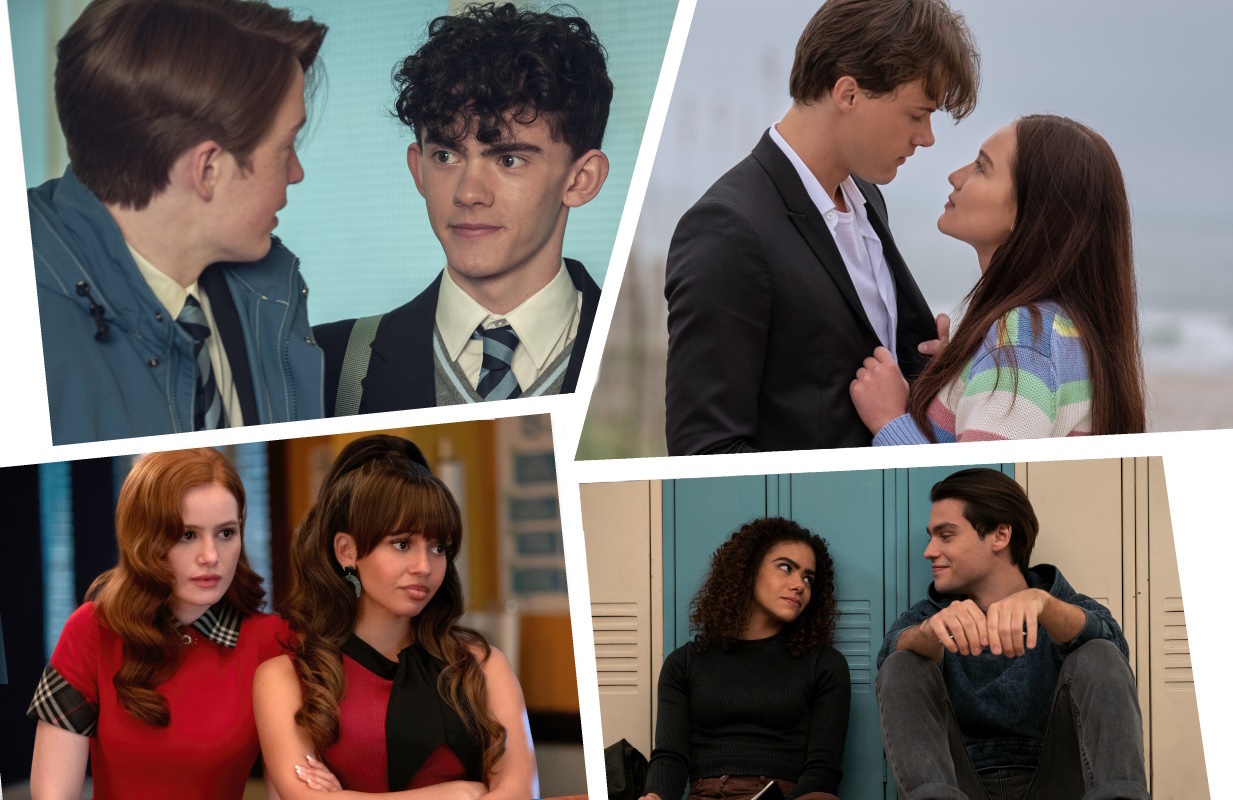 Clockwise from left: Heartstopper, The Summer I Turned Pretty, Ginny &amp; Georgia, and Riverdale (Photos: Netflix/Everett Collection; Primetimer graphic)