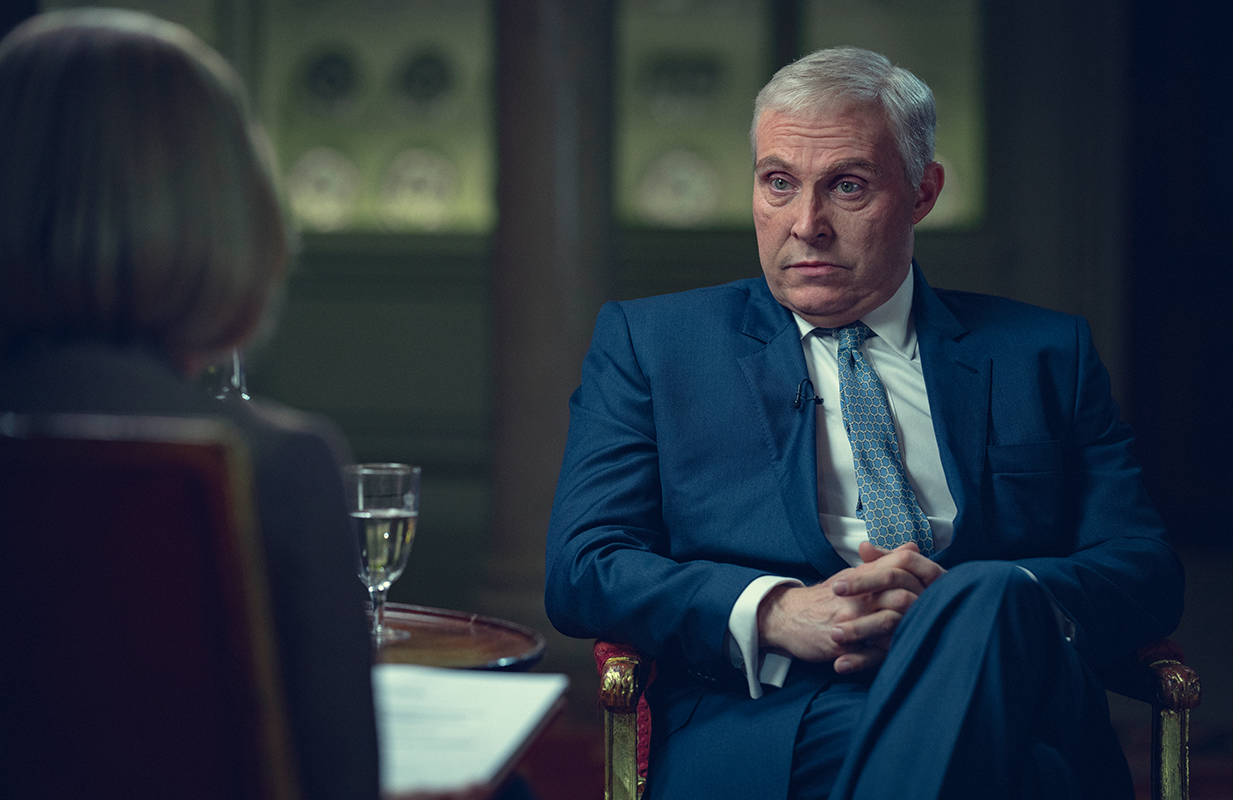Rufus Sewell as Prince Andrew in Scoop (Photo: Peter Mountain/Netflix)