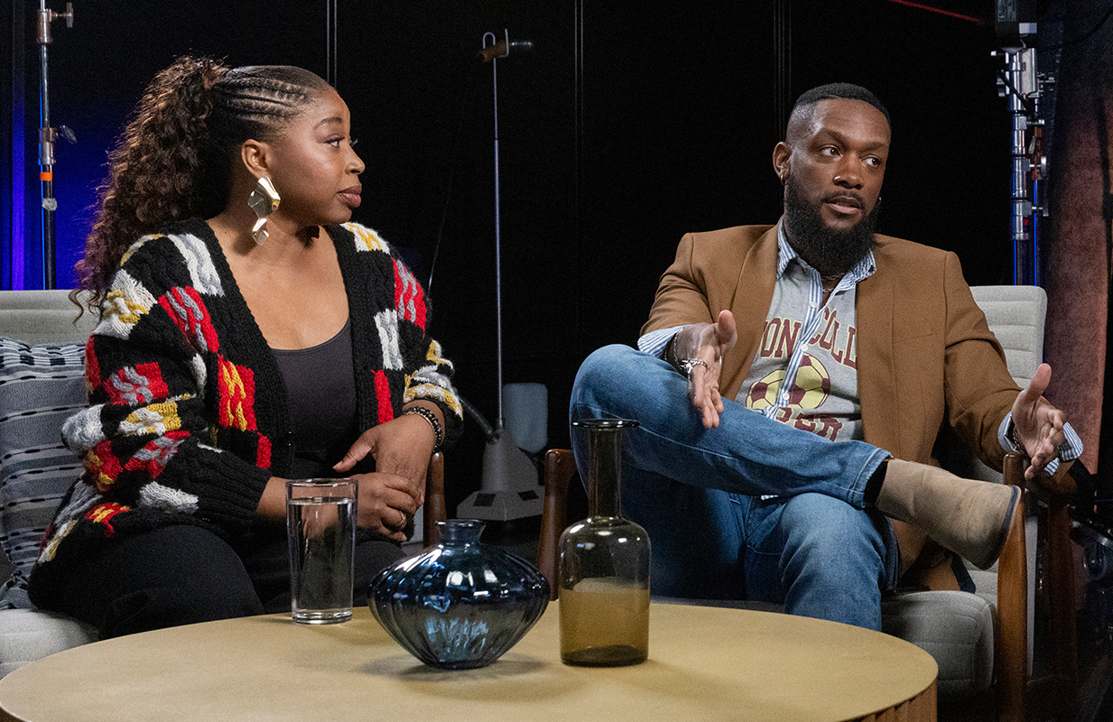 Giovonnie Samuels and Bryan Hearne in Quiet on Set: Breaking the Silence (Photo: Investigation Discovery)